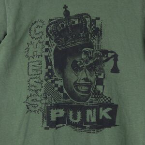 Punk Chess King Graphic Shirt Mens M Green Cotton Rock Streetwear Comfort Colors